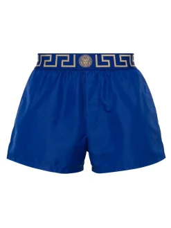 Costume da bagno blu con motivo Greca