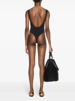 Costume da bagno con fascia con logo