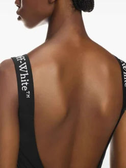 Costume da bagno con fascia con logo
