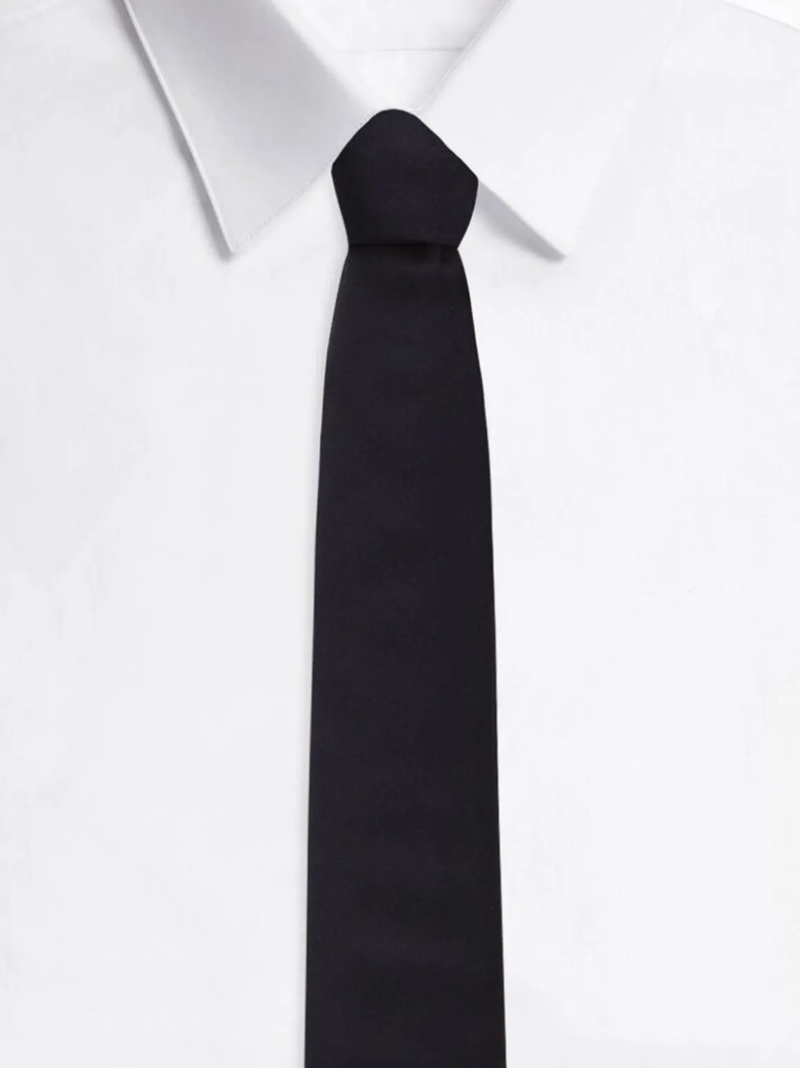 Cravatta con logo blu navy