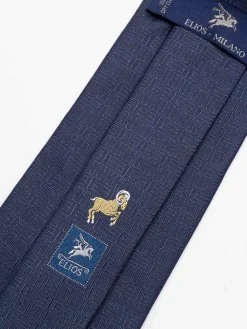 Cravatta Di Seta Con Segno Zodiacale