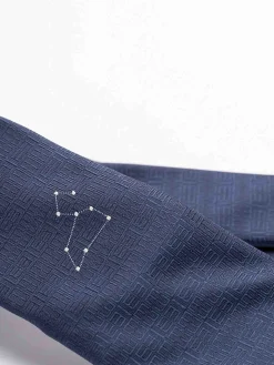 Cravatta Di Seta Con Segno Zodiacale