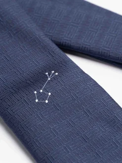 Cravatta Di Seta Con Segno Zodiacale