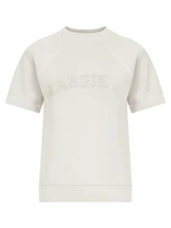 Crema di felpa in cotone bianco
