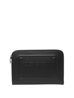 Custodia nera con logo