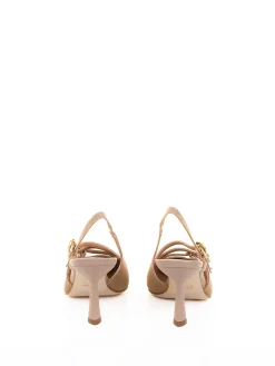 Dcollet Slingback Crema In Pelle