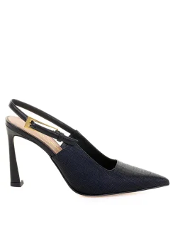 Dcollet Slingback Nera In Pelle