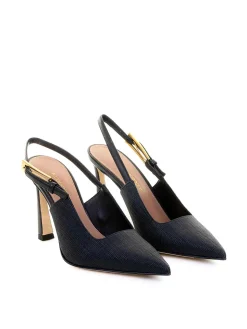 Dcollet Slingback Nera In Pelle