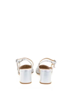 Dcollet Slingback Bianco Traforato In Pelle