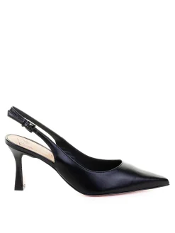 Dcollet Slingback In Nappa A Punta Nero