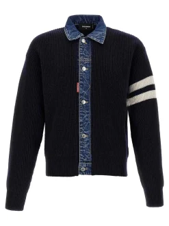 Denim Mix Cardigan
