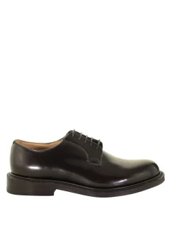 Derby Shannon in pelle spazzolata marrone