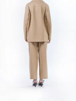 Doppiopetto In Twill Di Cotone