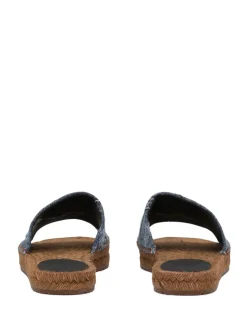 Espadrillas con logo in denim