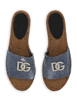 Espadrillas con logo in denim