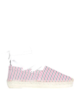 Espadrillas in cotone seersucker