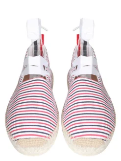 Espadrillas in cotone seersucker