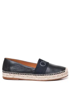Espadrillas In Pelle E Corda