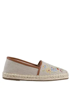 Espadrilles praia lencos ricamato