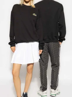 Felpa a fit sciolta organico nero unisex
