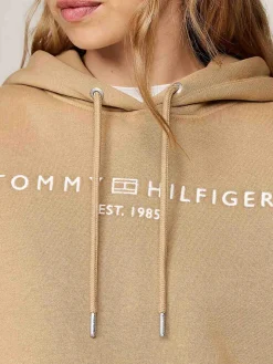 Felpa Con Cappuccio E Logo Ricamato