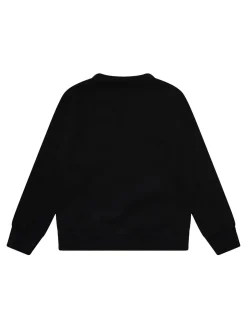 Felpa in cotone nero
