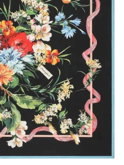 Foulard con stampa floreale