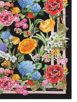 Foulard con stampa floreale