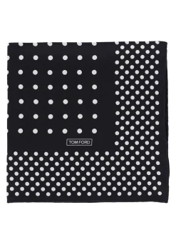 Foulard in seta a pois