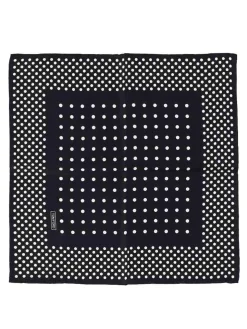 Foulard in seta a pois