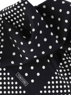 Foulard in seta a pois
