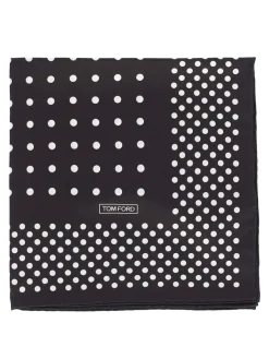 Foulard in seta a pois