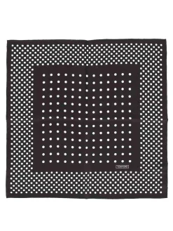 Foulard in seta a pois