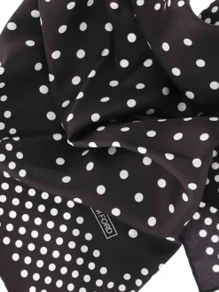 Foulard in seta a pois