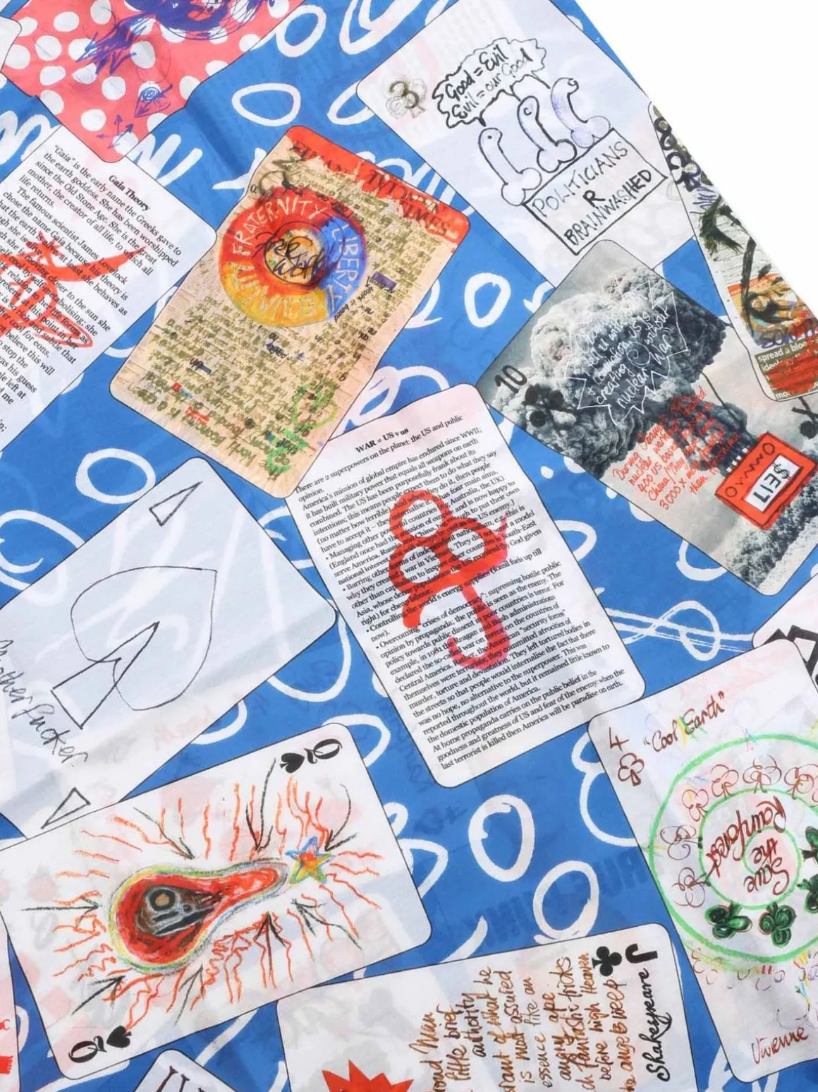 Foulard Playing Cards blu