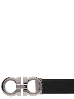Gancini Buckle Reversible Belt