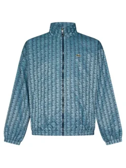 Giacca a vento di Parigi in nylon azzurro