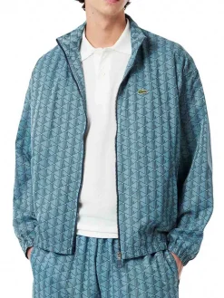 Giacca a vento di Parigi in nylon azzurro