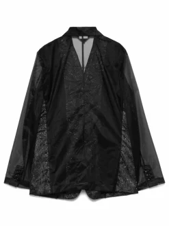 Giacca blazer di chiffon