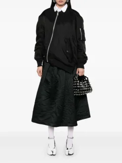 Giacca bomber asimmetrica