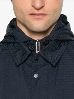 Giacca con cappuccio in nylon