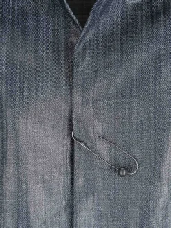 Giacca corta in denim medio scuro