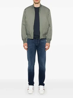 Giacca da bomber jacquard in nylon