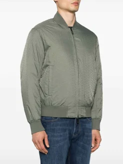 Giacca da bomber jacquard in nylon