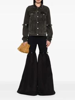 Giacca di denim in cotone nero