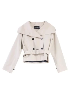 Giacca in cotone twill corta