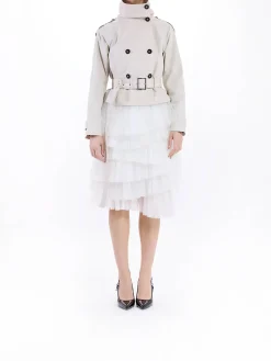 Giacca in cotone twill corta