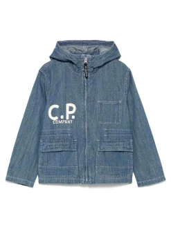 Giacca in denim con cappuccio con tasche