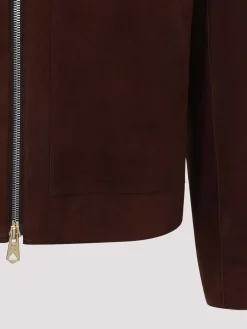 Giacca in pelle in forma regolare