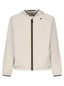 Giacca in pile con zip e cappuccio